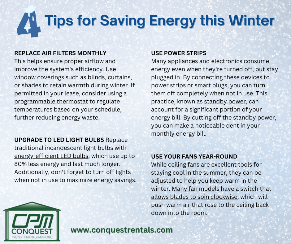 4 Tips for Saving Energy this Winter