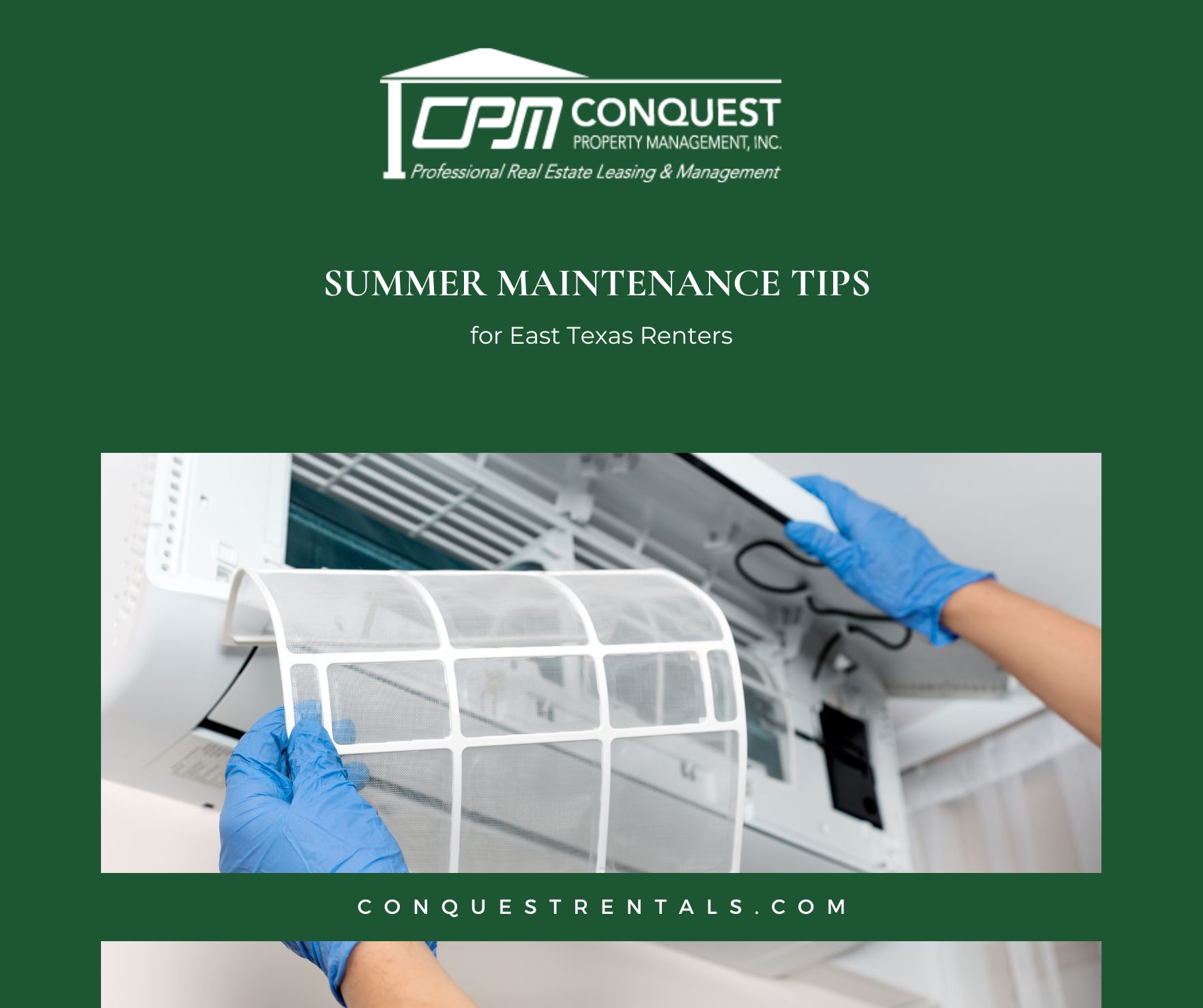 Summer Maintenance Tips for East Texas Renters